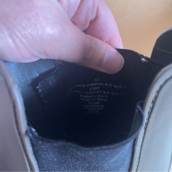 Target Merona Chelsea Rain Boots Ankle in Olive Green Size 10 - Picture 8 of 9